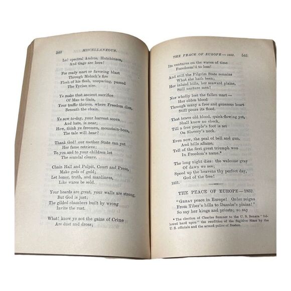 Whittier's Poems The Poetical Works of John Greenleaf Whittier Hardcover - Picture 11 of 14